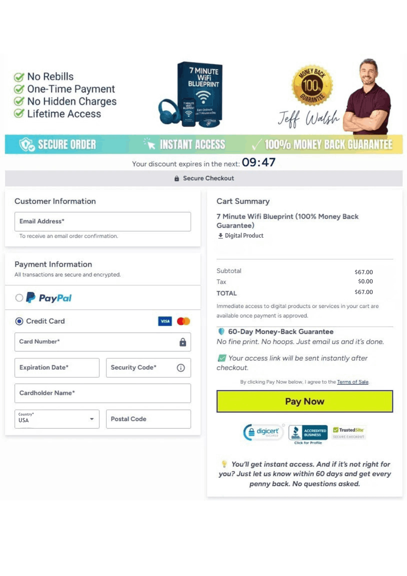 7 Minute Wifi Blueprint Checkout